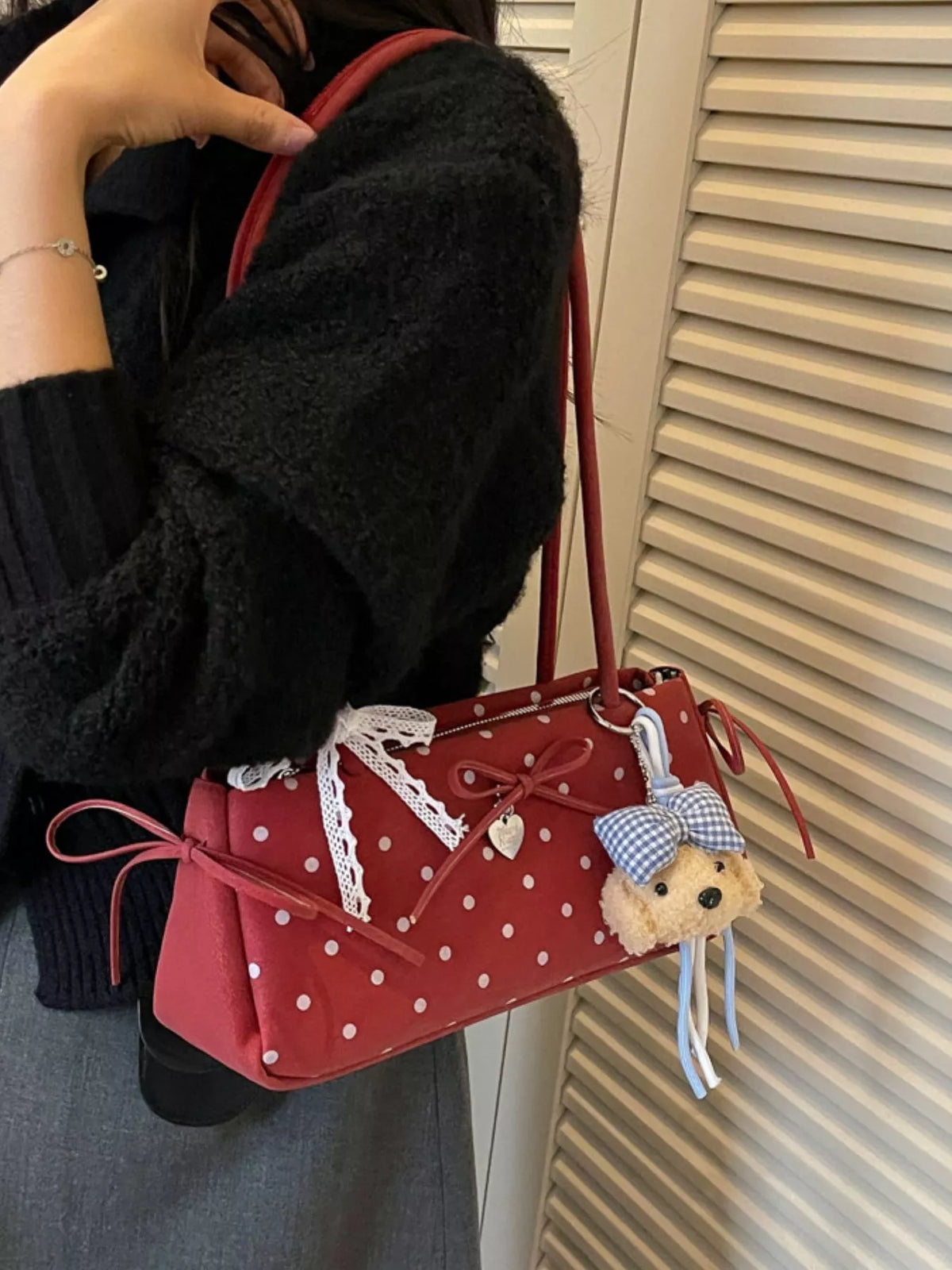 Polka Dot Shoulder Bag