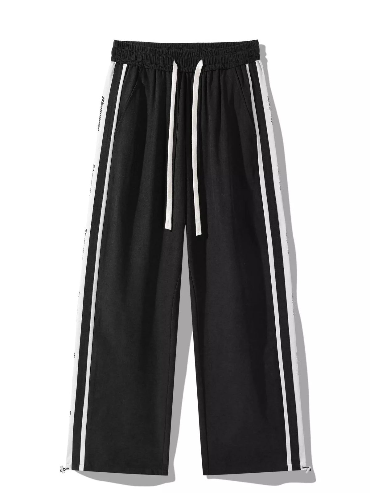 Men's Plus Size Striped Side Loose Fit Casual Pants, view 3