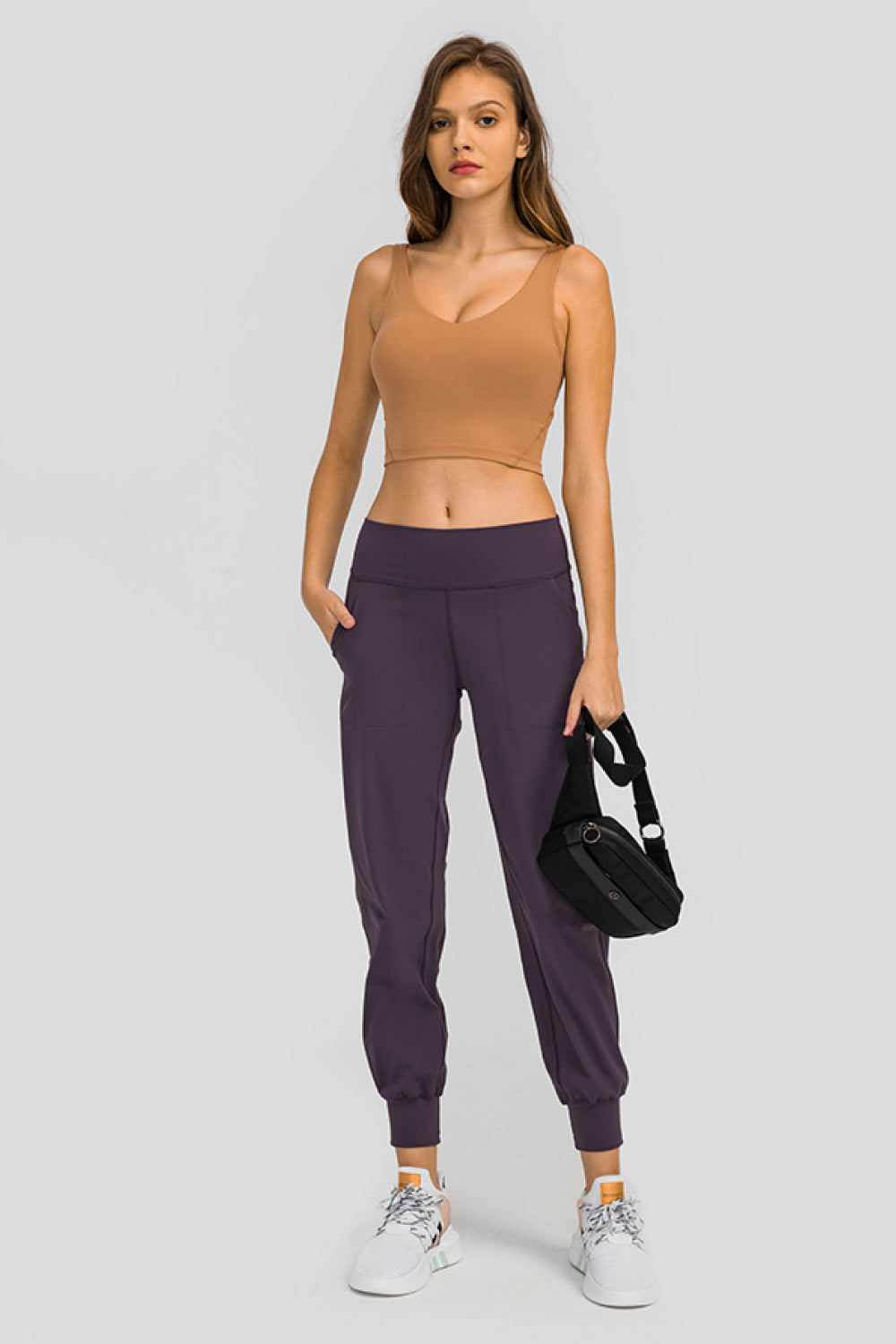 Millennia Wide Waistband Slant Pocket Pants - Lilixa.store