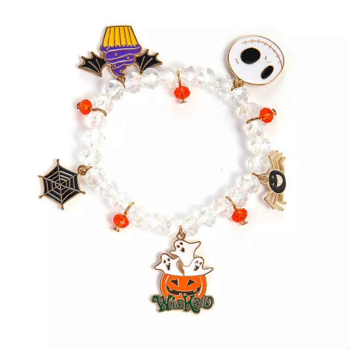 Halloween Beaded Charm Bracelet - Lilixa.store
