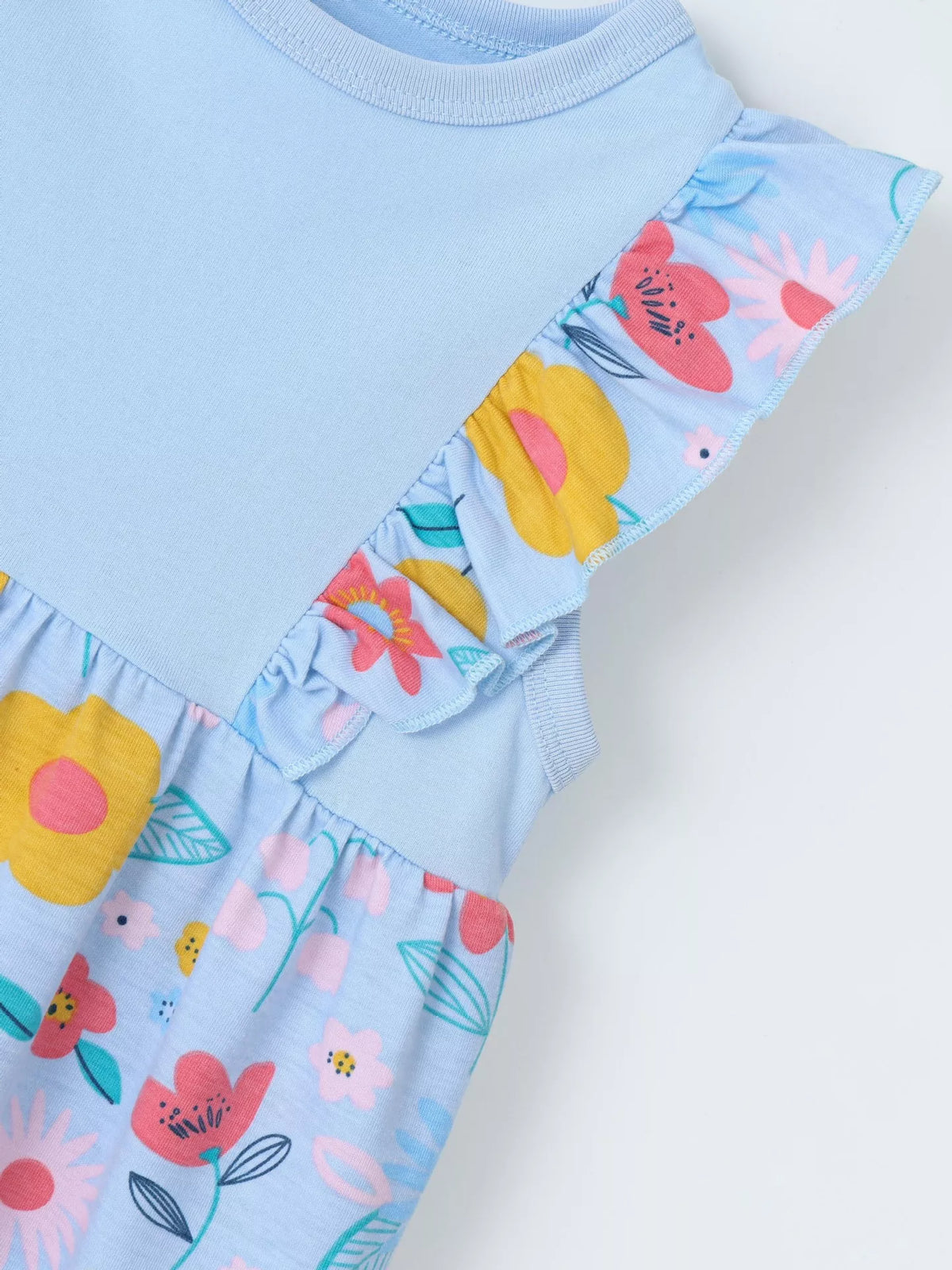 Children's Ruffled Floral Print Dress - Lilixa.store