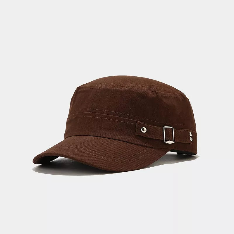 Classic Metal Buckle Detail Cap - Lilixa.store