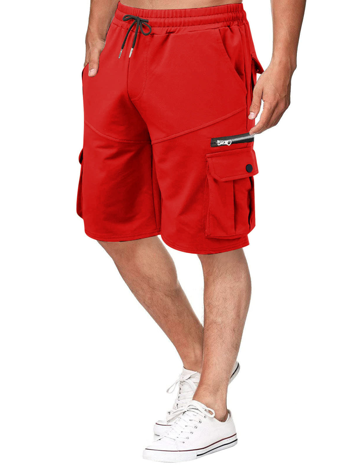 Men's Full Size Drawstring Cargo Shorts Plus Size