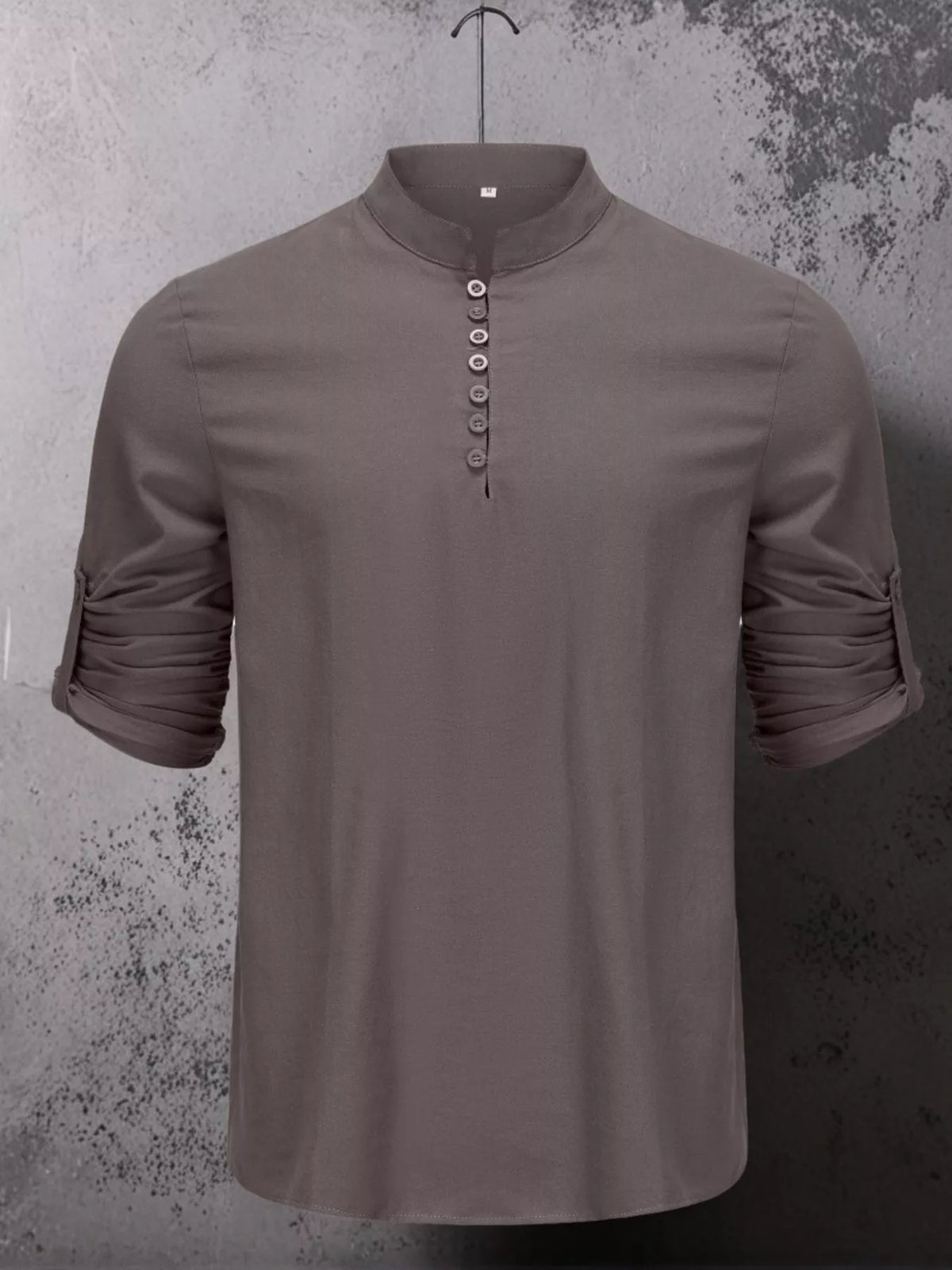 Men's Full Size Button Detail Short Sleeve Shirt Plus Size - Lilixa.store