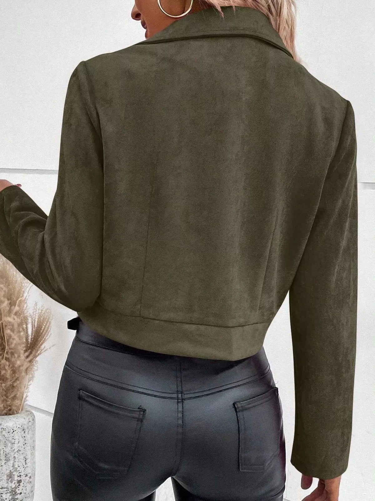 Zip Up Moto Jacket, view 12