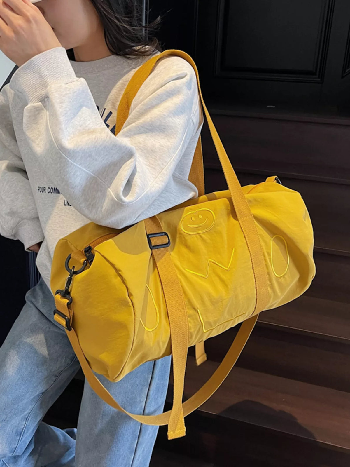 Smiley Face Duffle Bag - Lilixa.store