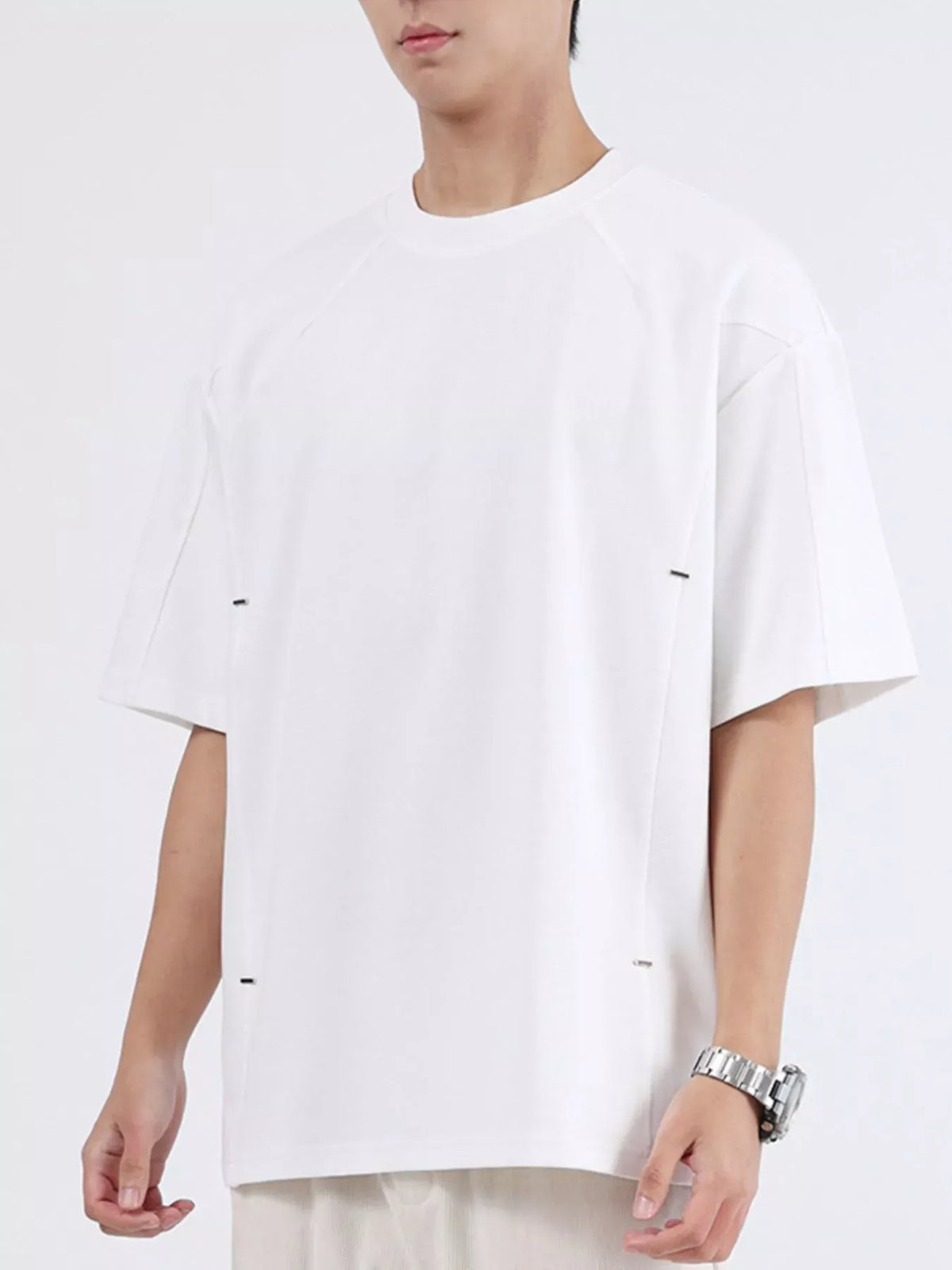 Lilixa Men's Tops Men's Plus Size Half Sleeve Oversized T-Shirt Men's Plus Size Half Sleeve Oversized T-Shirt