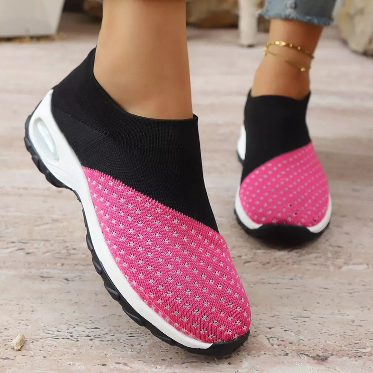 Color Block Mesh Athletic - Lilixa.store
