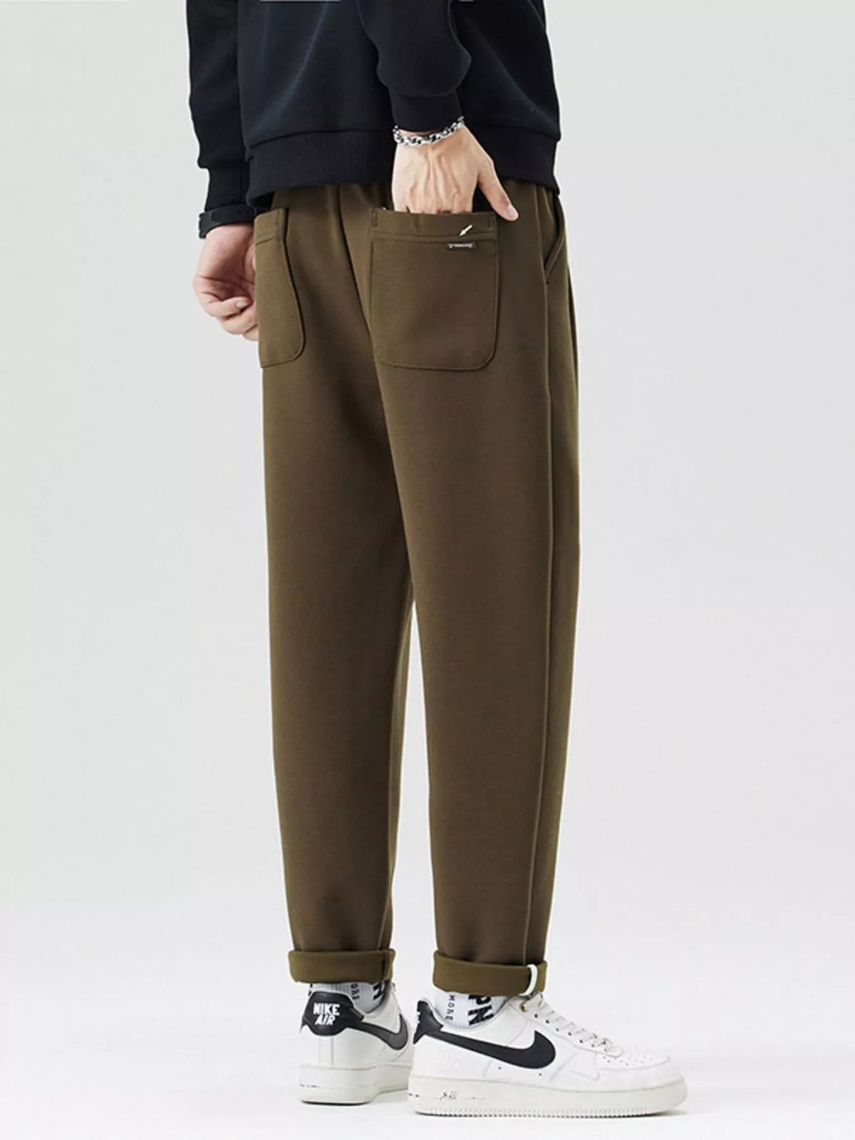 Men's Drawstring Loose Fit Pants, view 7
