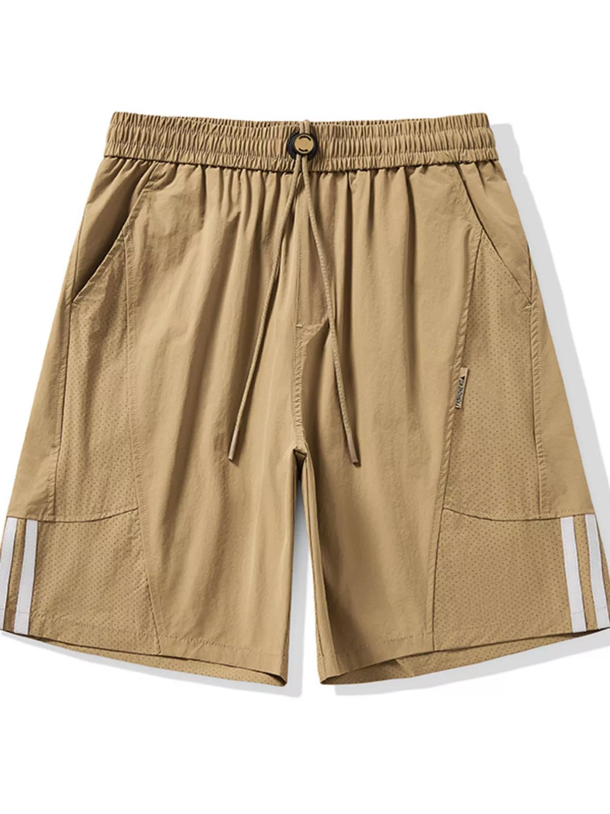 Men's Plus Size Casual Striped Shorts, view 7