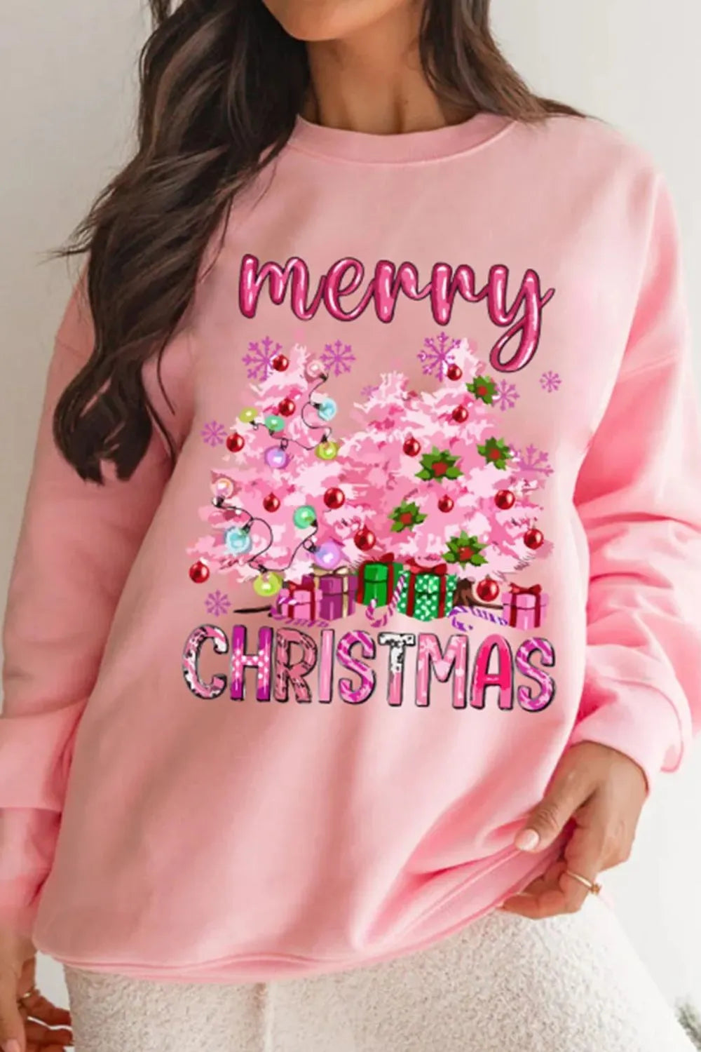 MERRY CHRISTMAS Long Sleeve Sweatshirt - Lilixa.store