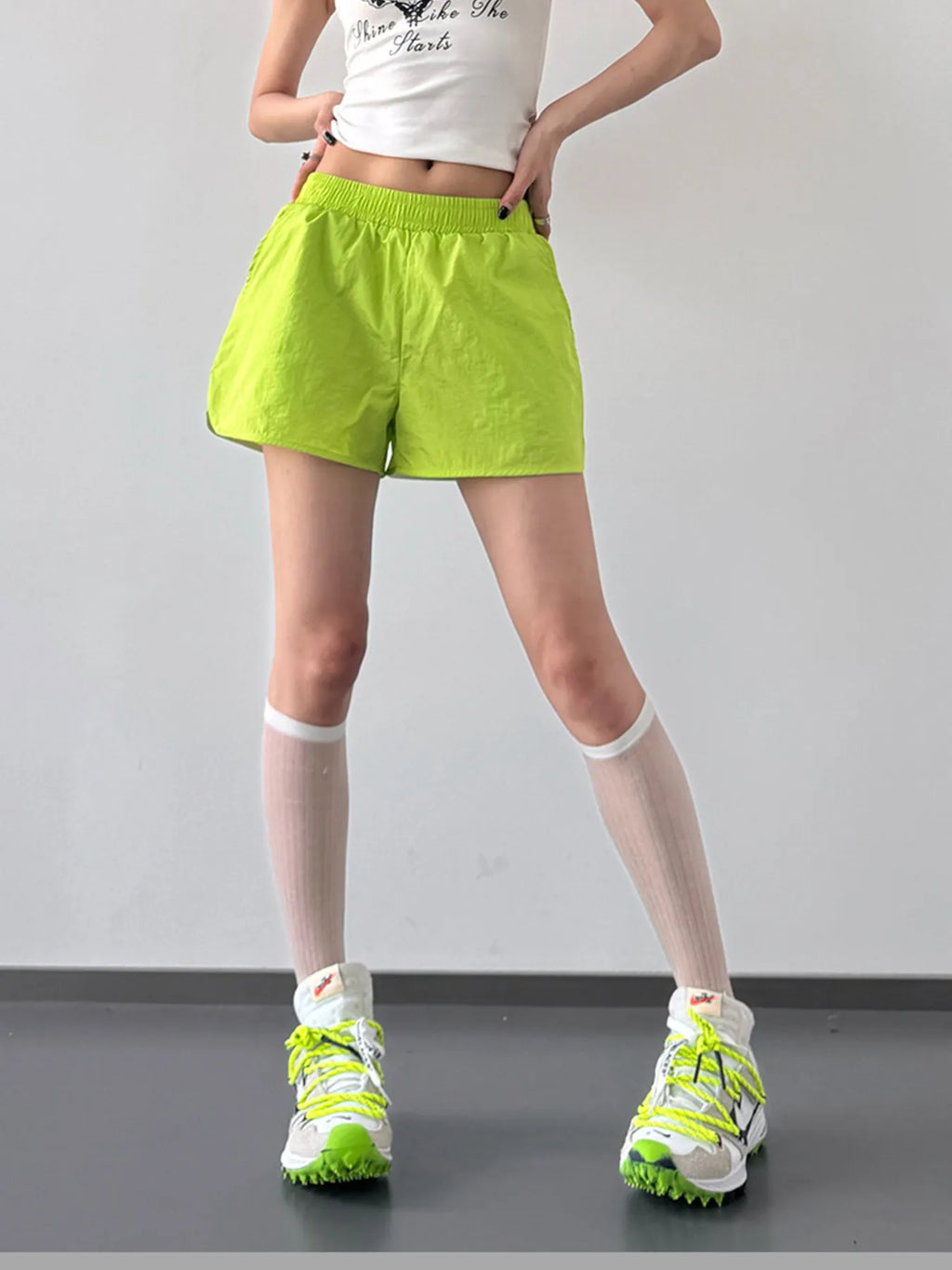 Elastic Waist Active Shorts - Lilixa.store