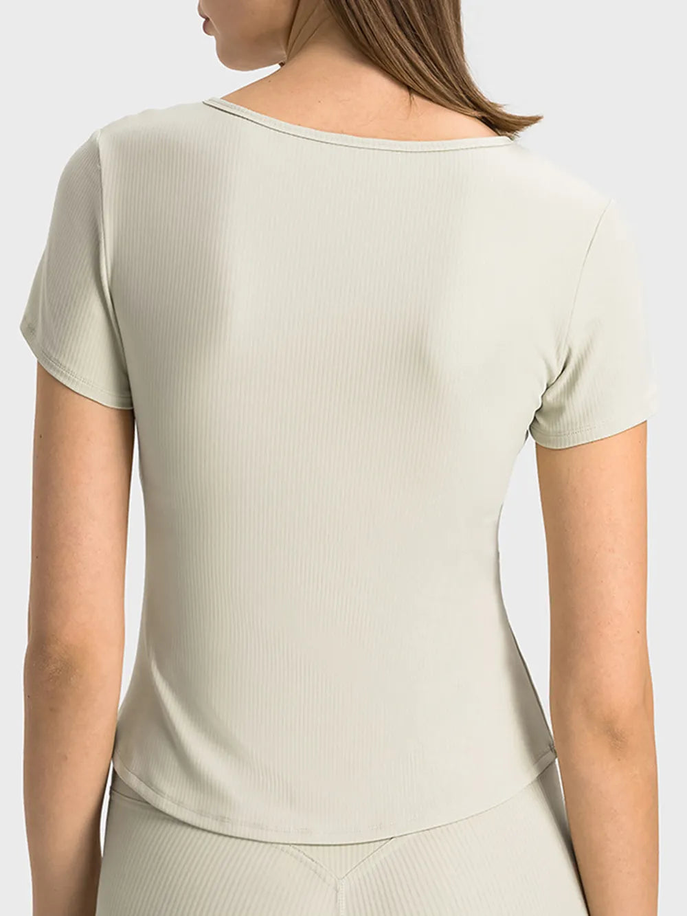 Millennia Notched Short Sleeve Active T-Shirt, view 7