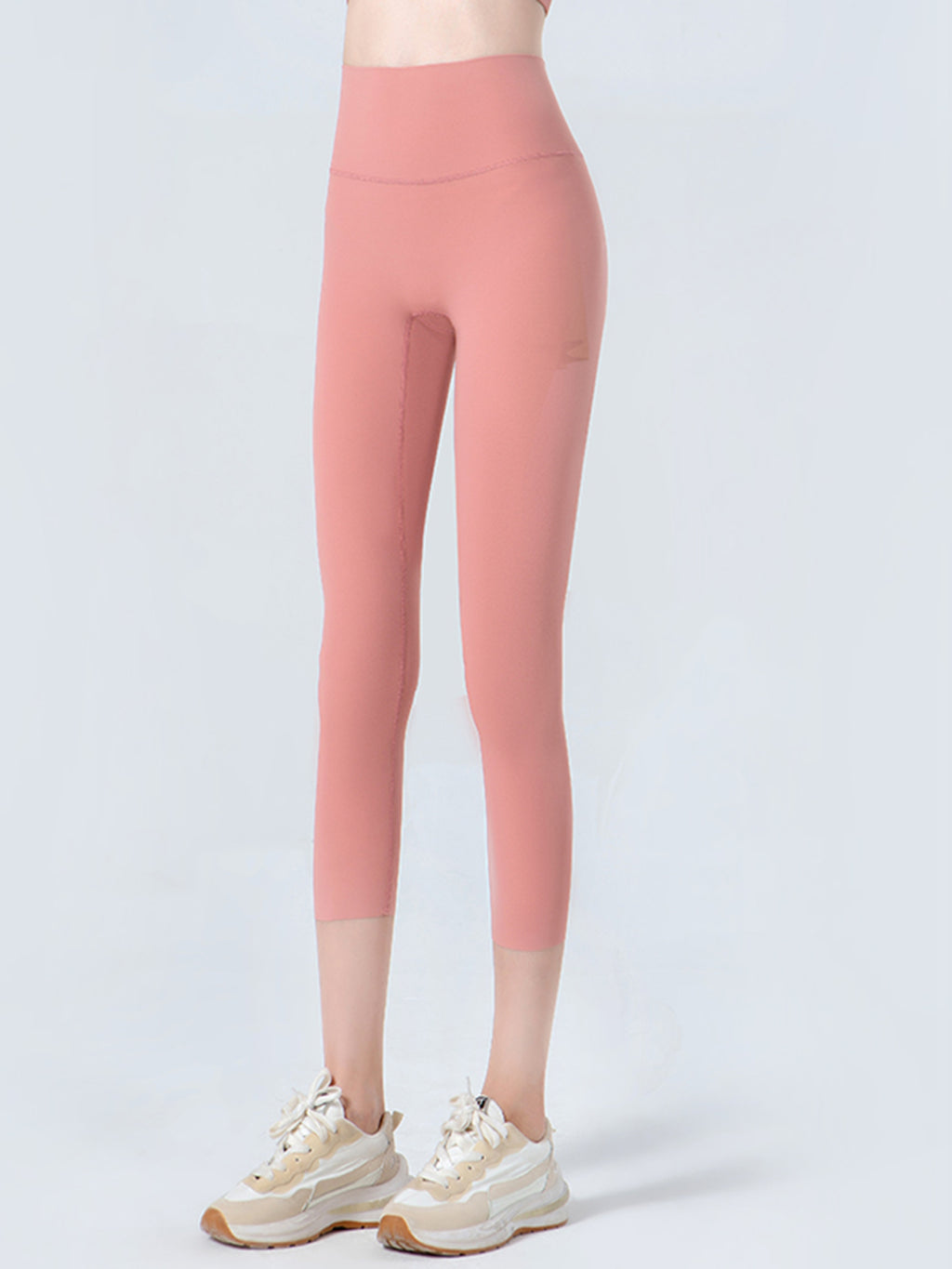 Wide Waistband Cropped Sports Leggings - Lilixa.store