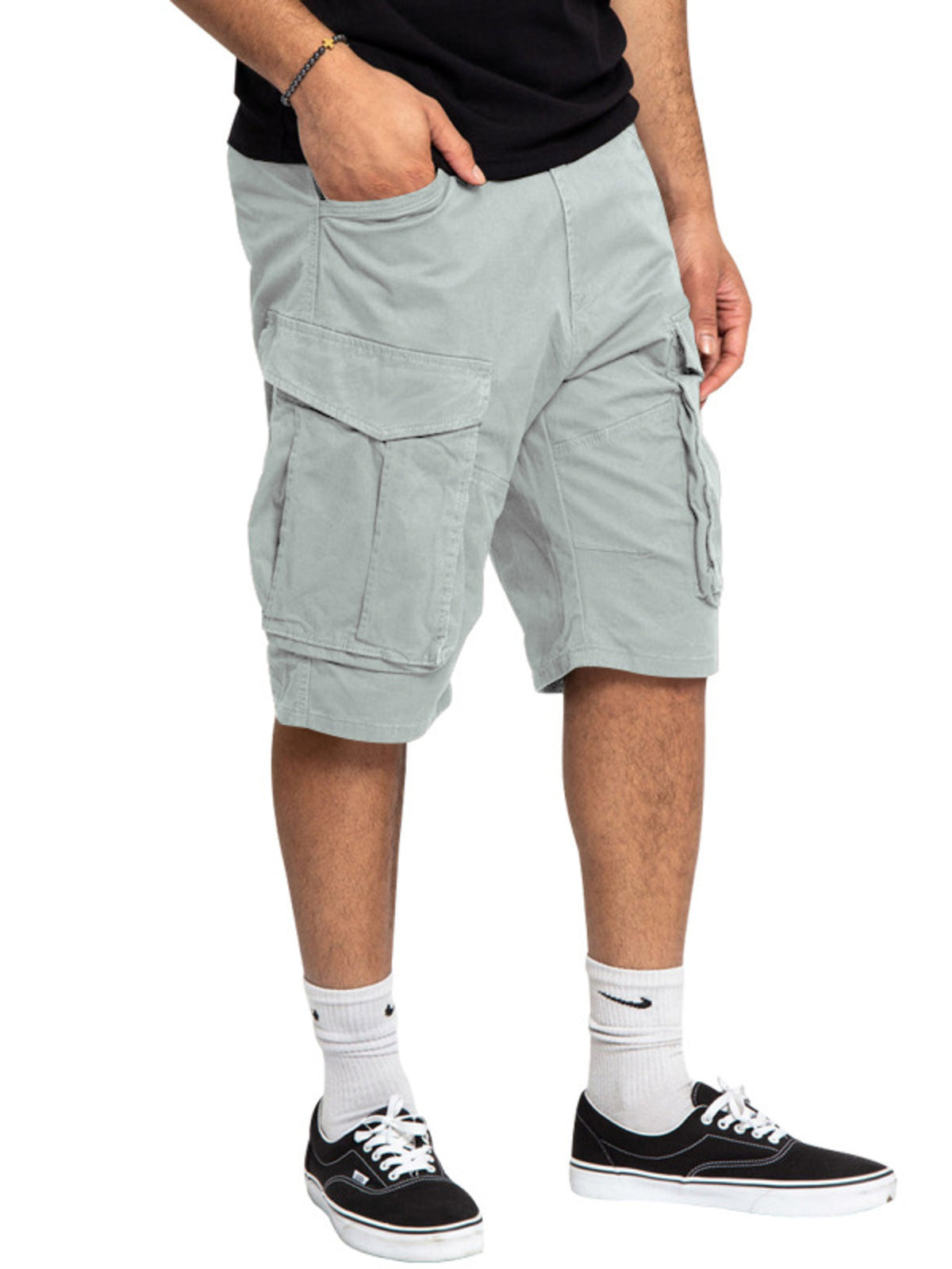 Men's Full Size Cargo Shorts with Multiple Pockets Plus Size, view 11
