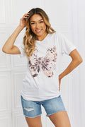 mineB You Give Me Butterflies Graphic T-Shirt - Lilixa.store