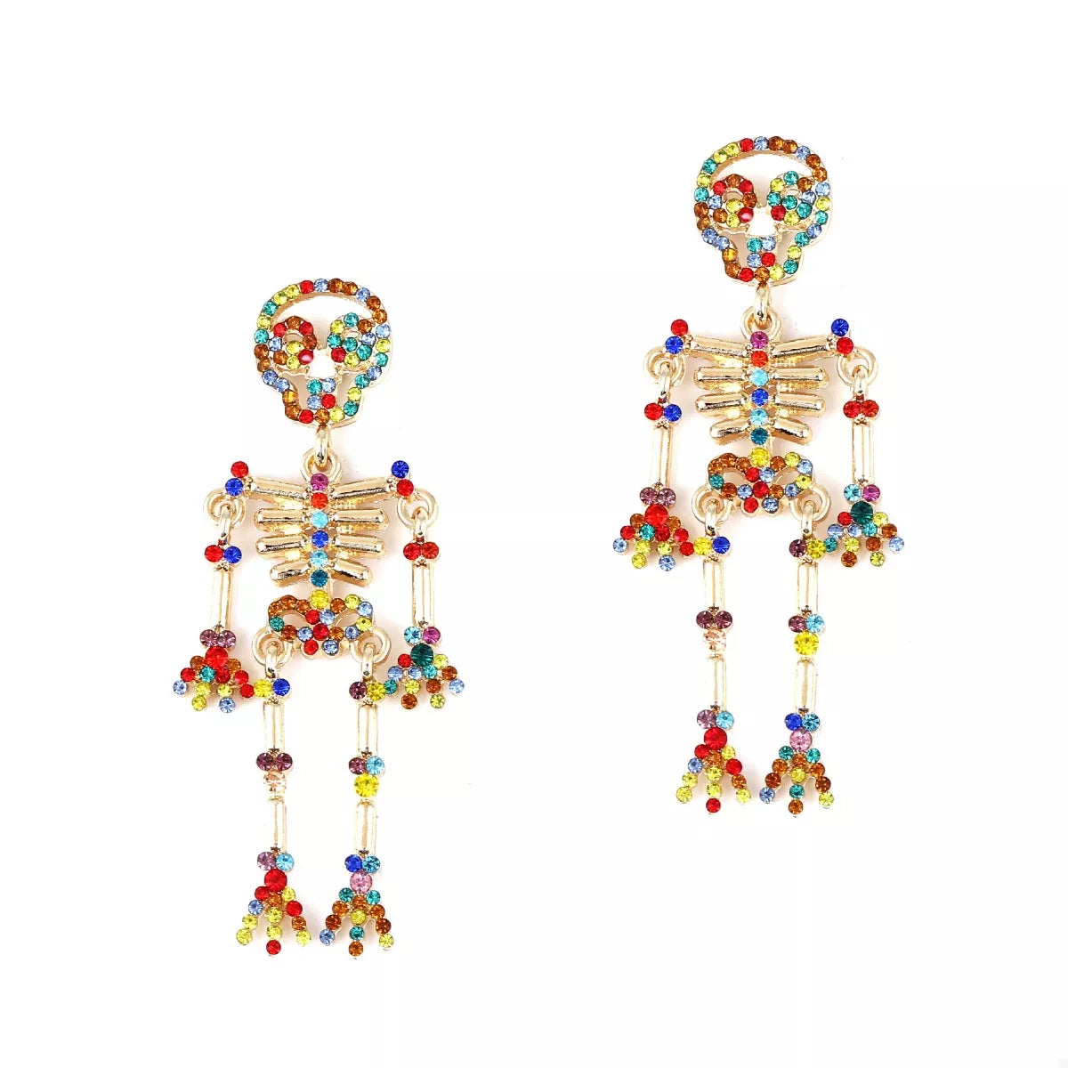 Halloween Skeleton Statement Earrings - Lilixa.store