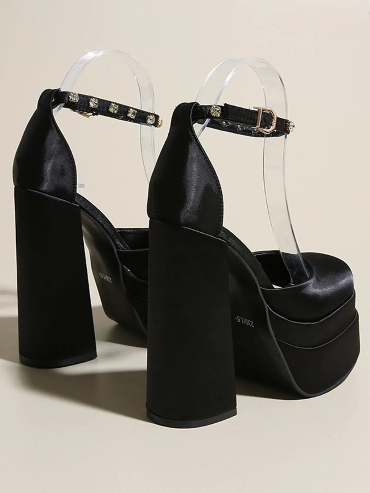 Platform High Heel Ankle Strap Pumps - Lilixa.store