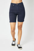 Judy Blue Full Size High Waist Tummy Control Bermuda Shorts - Lilixa.store