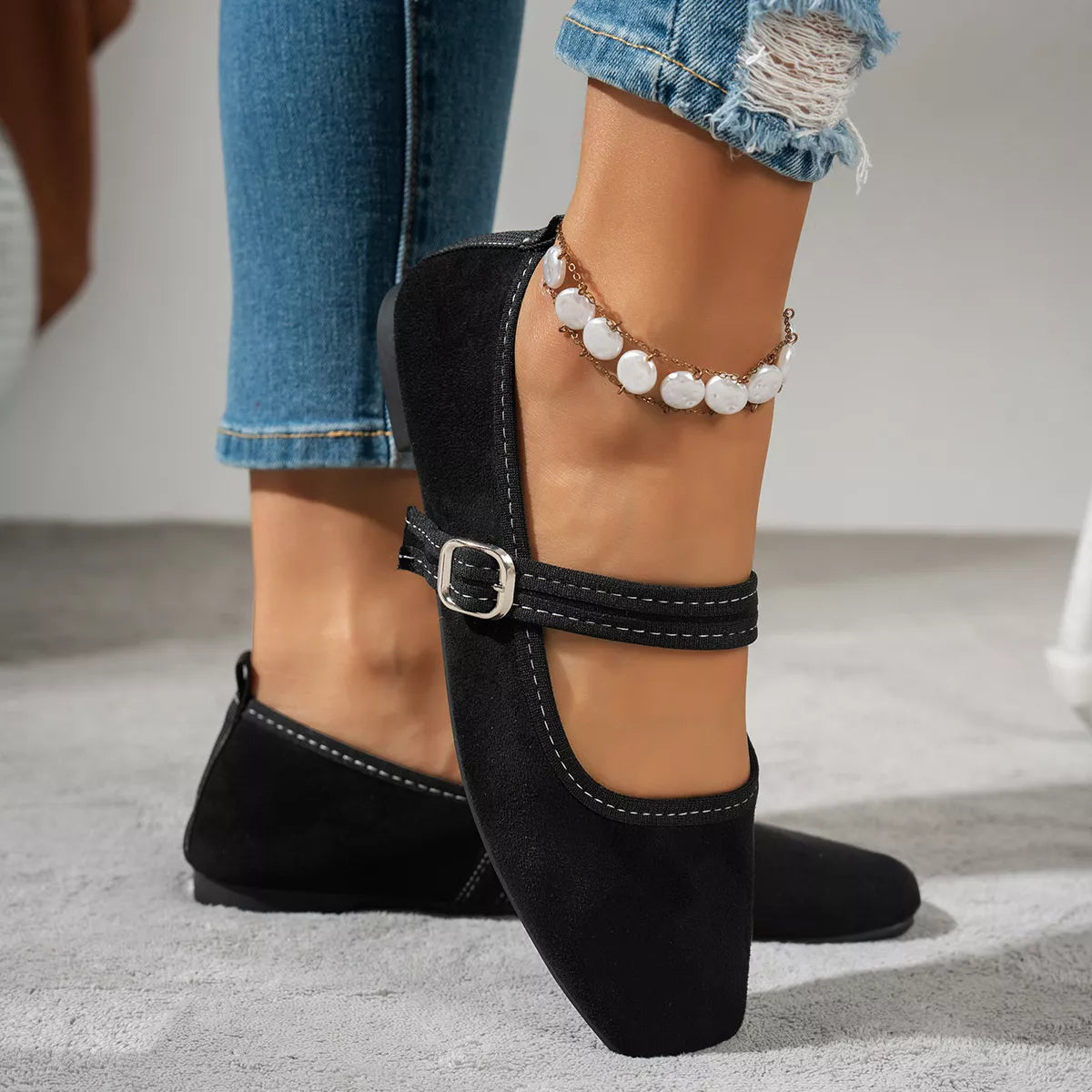 Square Toe Slip-Ons - Lilixa.store