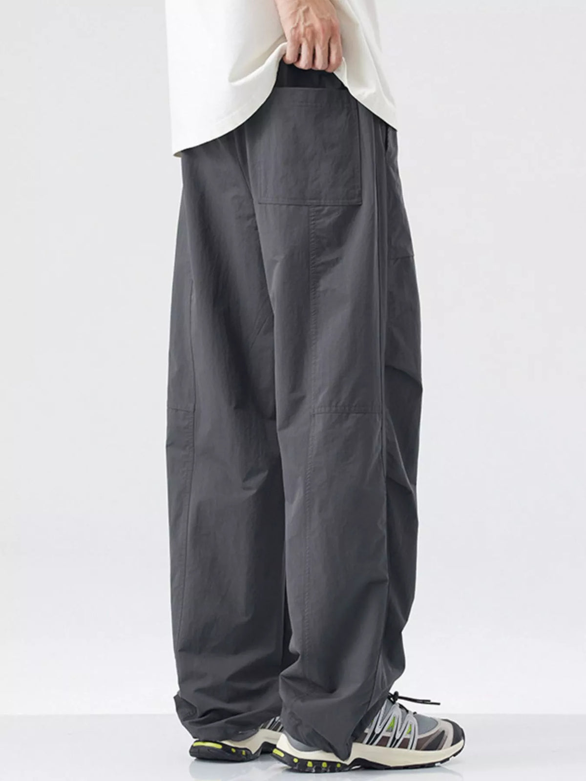 Men's Loose-Fit Drawstring Wide Leg Pants, view 8