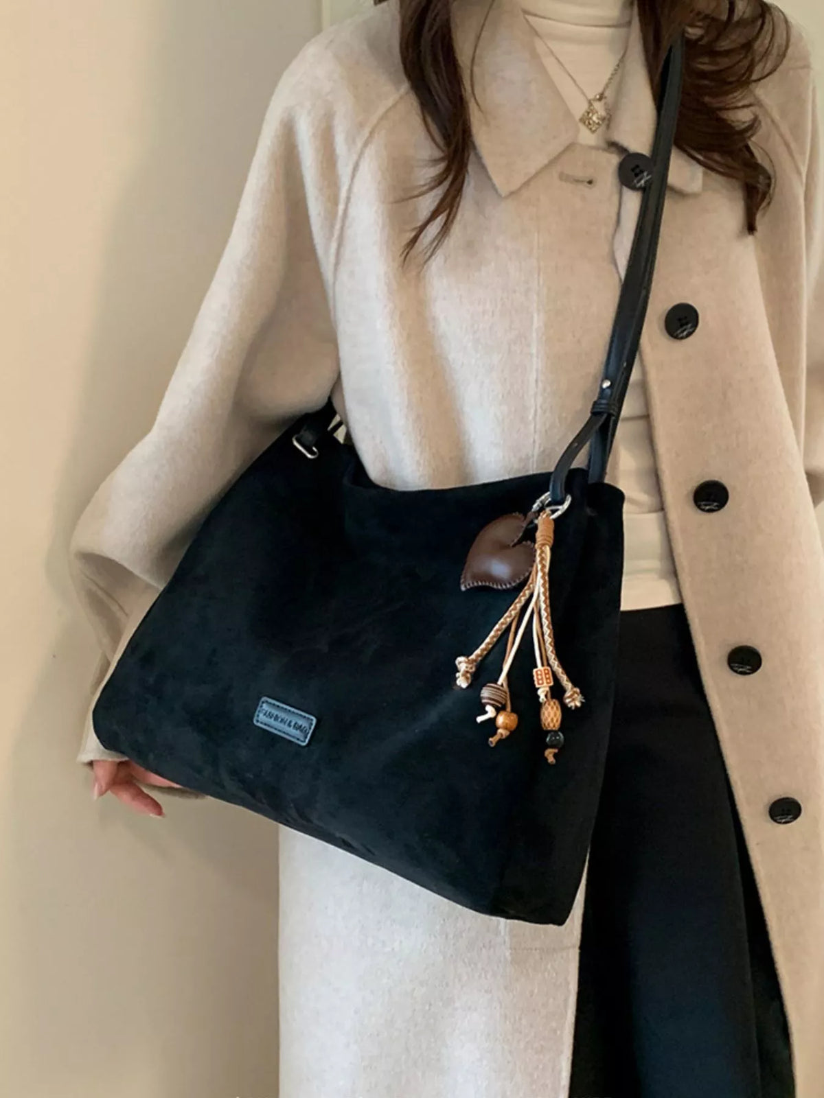 Decorative Tassel Charm Shoulder Bag - Lilixa.store