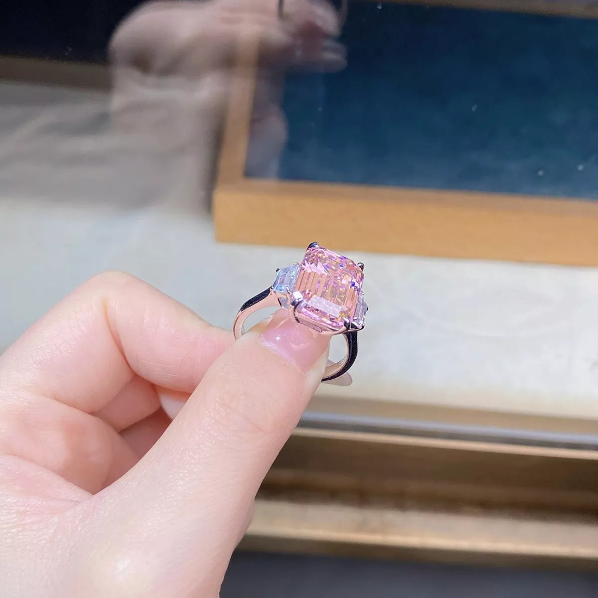925 Sterling Silver Geometric Ring