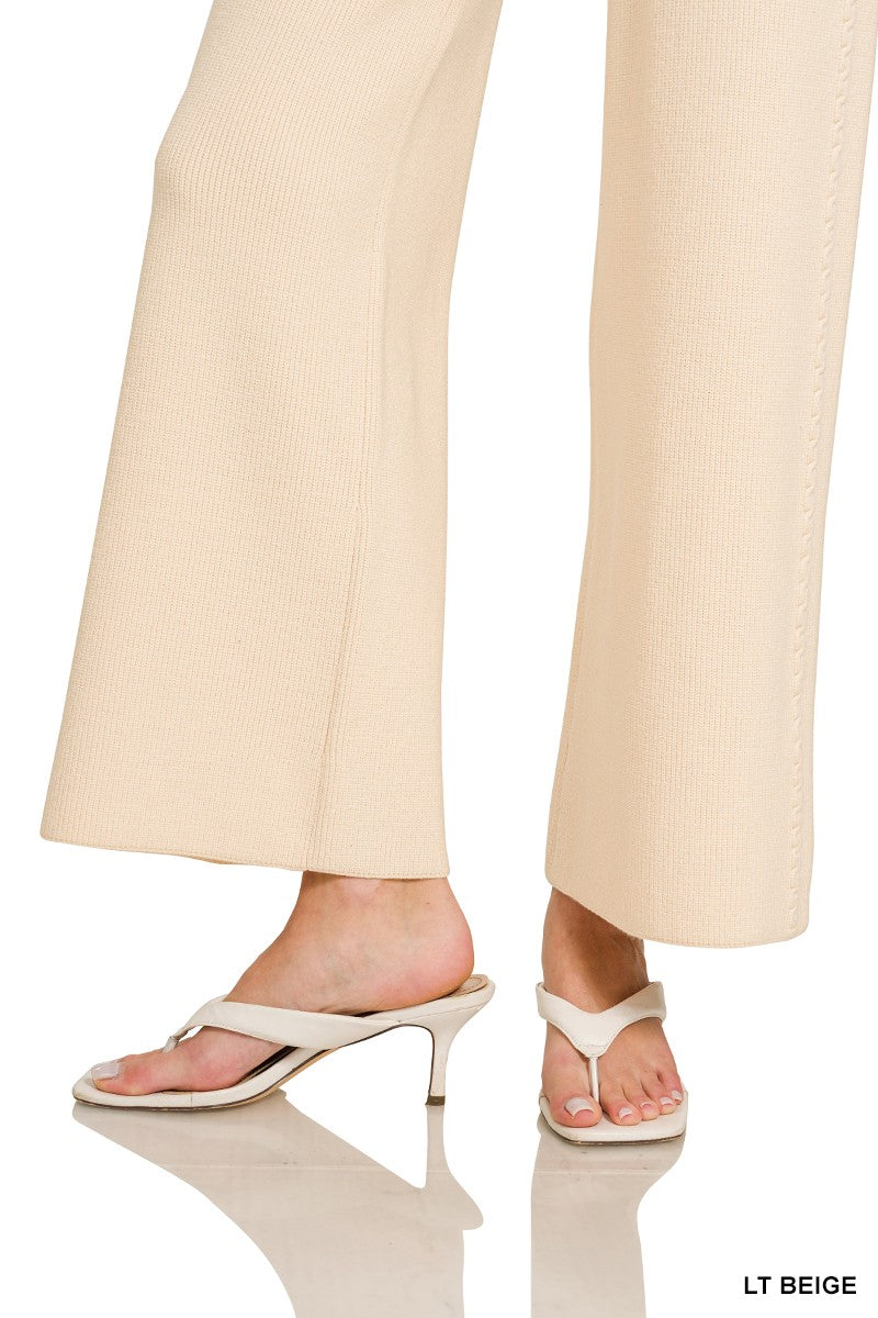 Zenana Viscose Sweater Pants, view 7