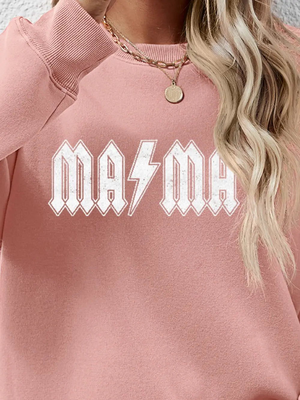 Letter Graphic Dropped Shoulder Sweatshirt, view 2