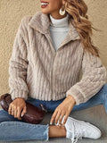 Fleece Zip-Up Outerwear - Lilixa.store