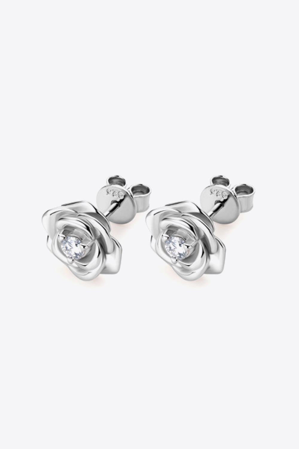 Adored Moissanite Flower 925 Sterling Silver Earrings - Lilixa.store
