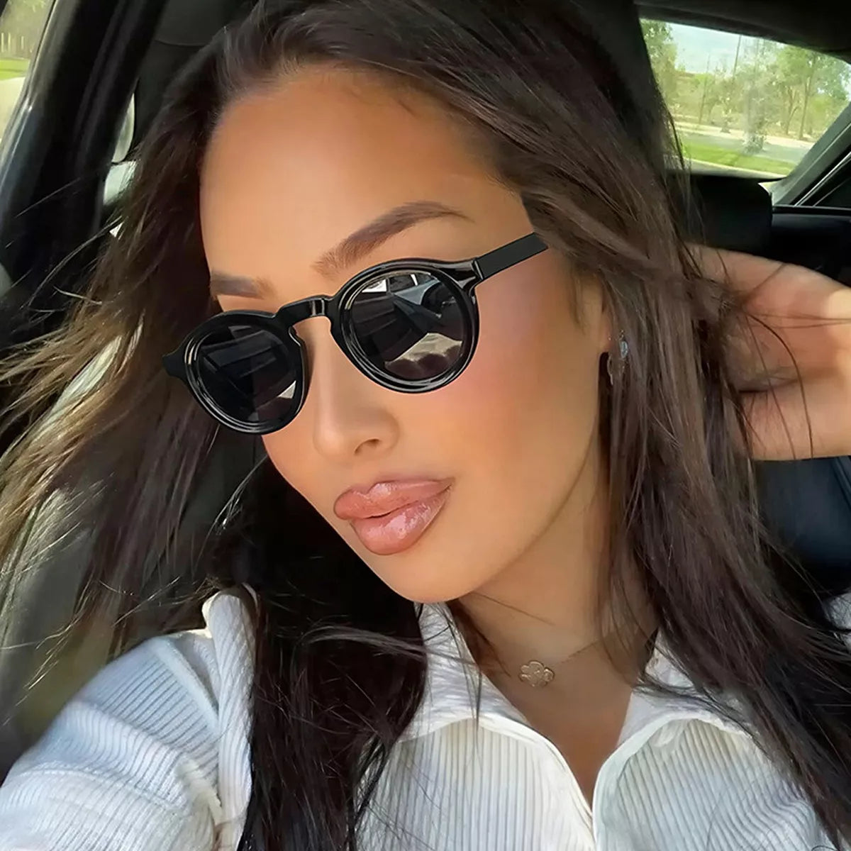 UV Protection Round Frame Sunglasses - Lilixa.store