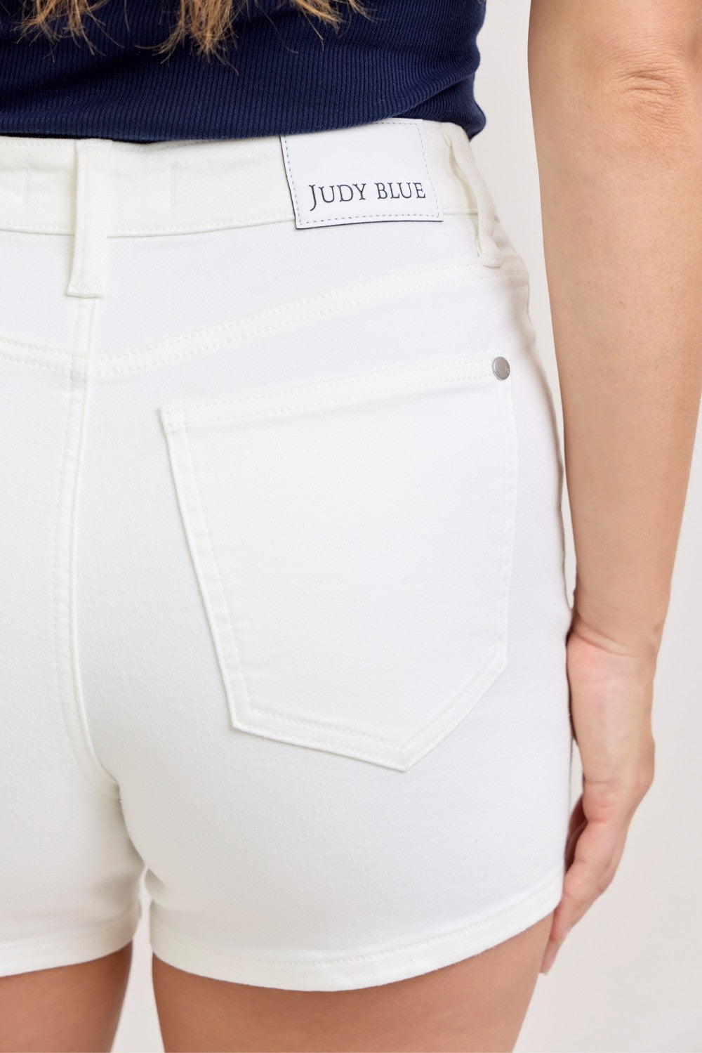 Judy Blue Full Size High-Waisted Slim Short Plus Size - Lilixa.store