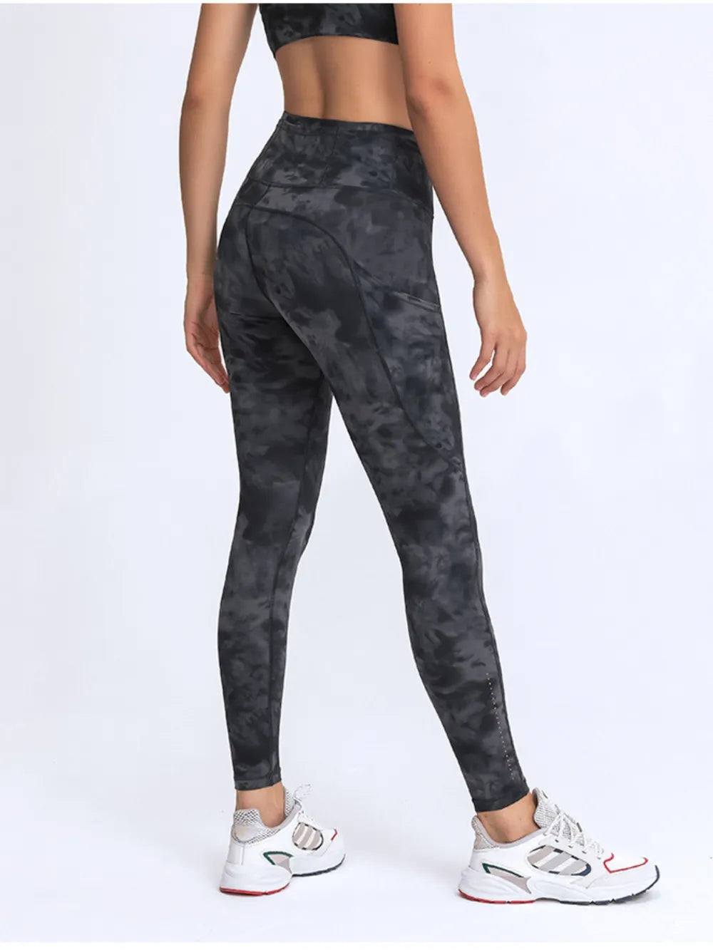 Millennia Wide Waistband Leggings with Pockets - Lilixa.store