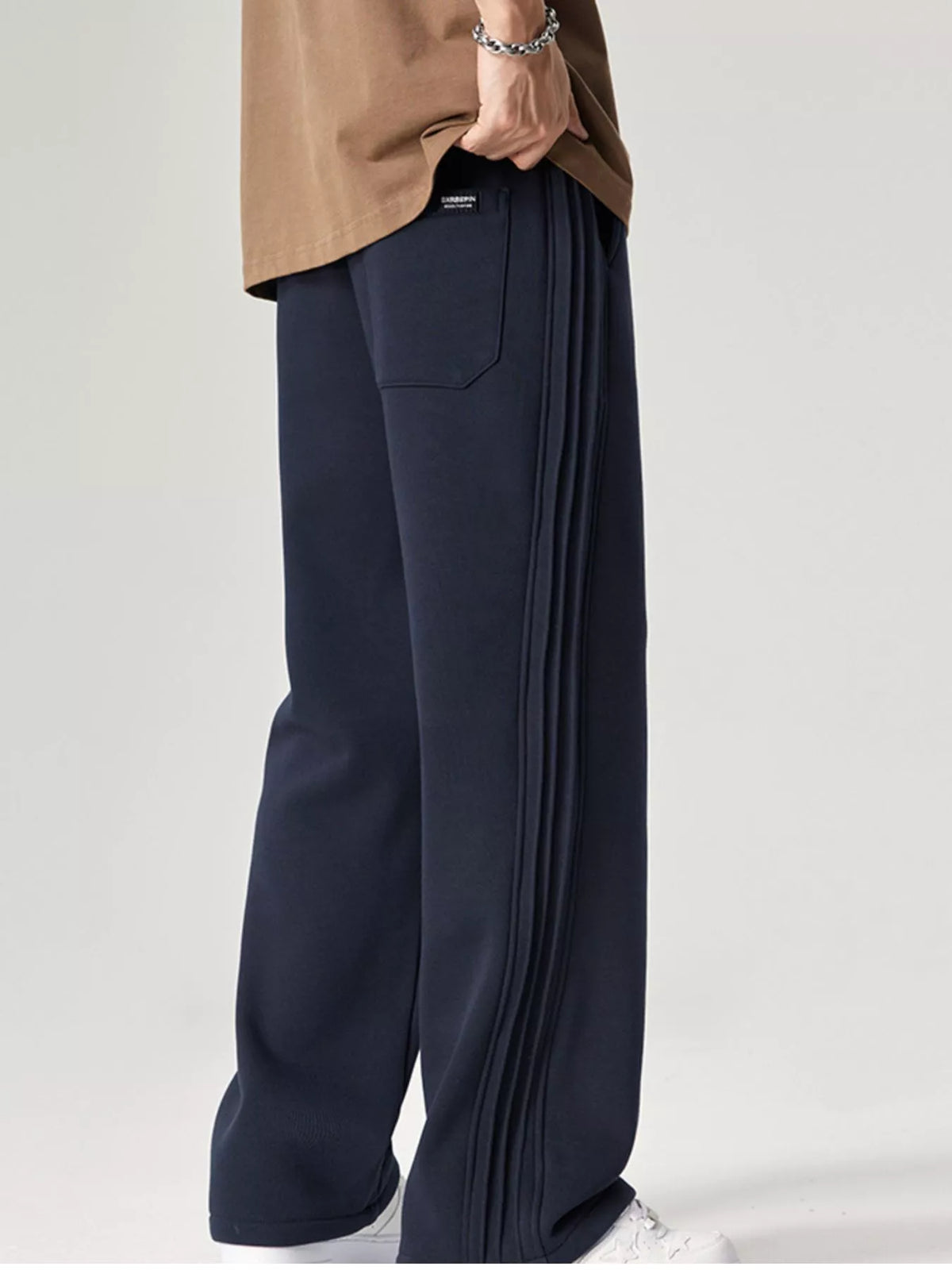 Men's Plus Size Casual Loose Fit Pants, view 3