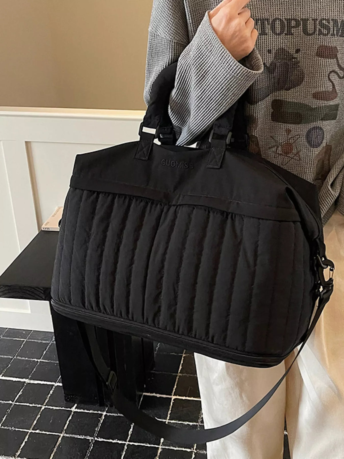 Quilted Nylon Travel Bag - Lilixa.store