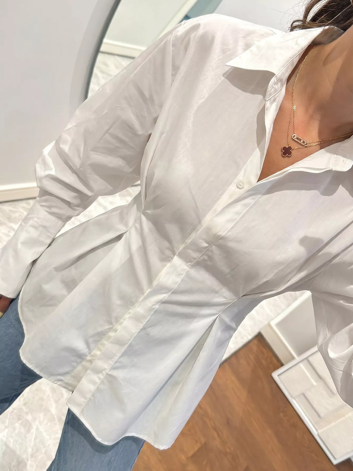 Button-Down Lantern Sleeve Shirt - Lilixa.store