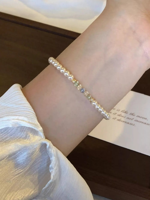 18K Gold-Plated Pearl Bracelet - Lilixa.store