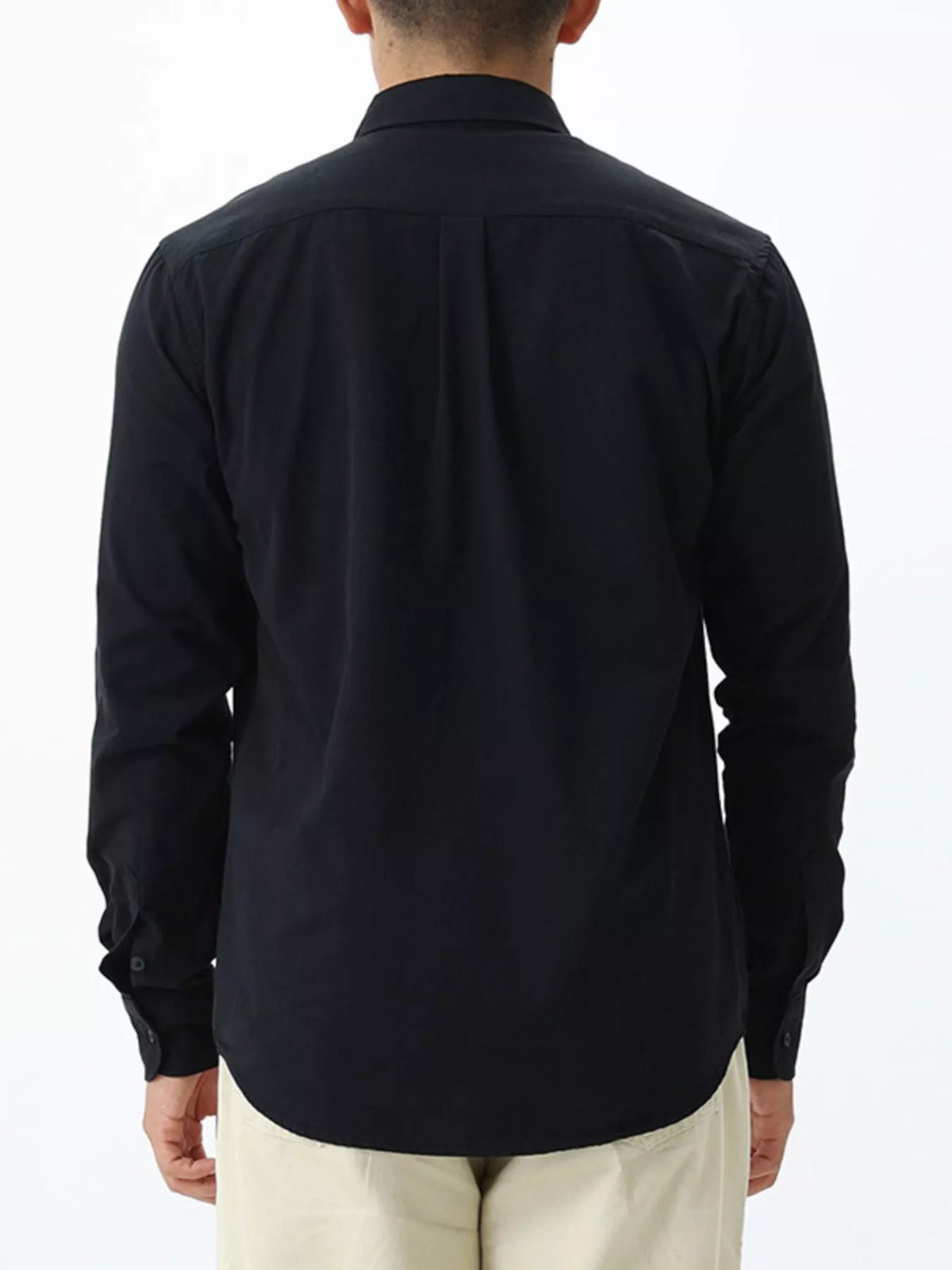 Men's Plus Size Long-Sleeve Button-Down Shirt, view 4