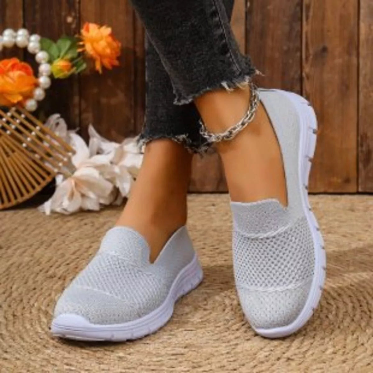 Round Toe Flats Slip-Ons - Lilixa.store