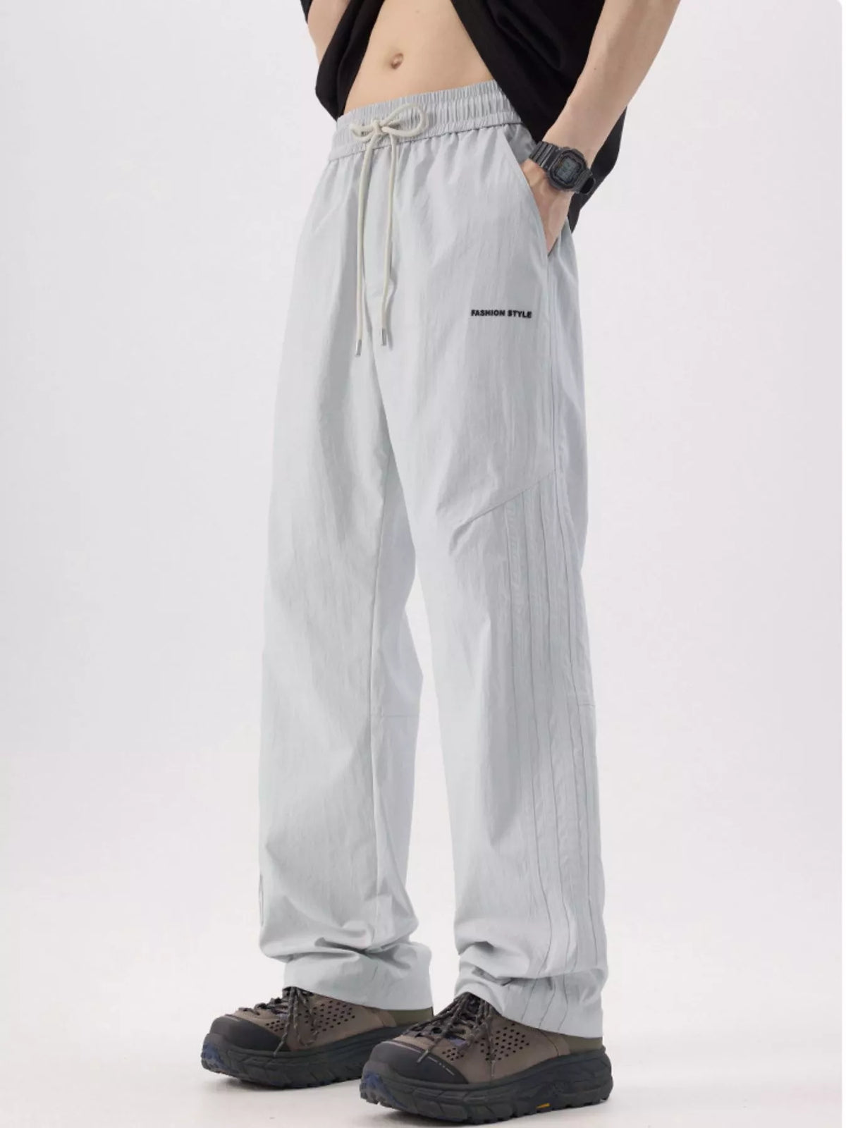 Men's Plus Size Wide Leg Pants, view 4