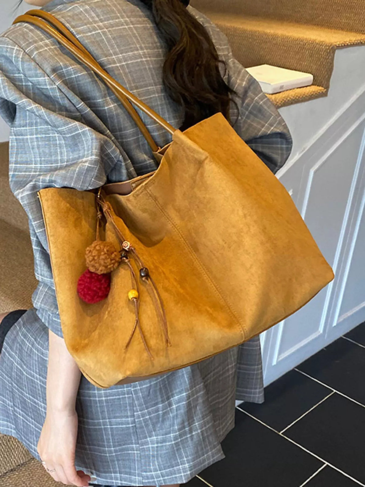 Solid Color Tote Bag