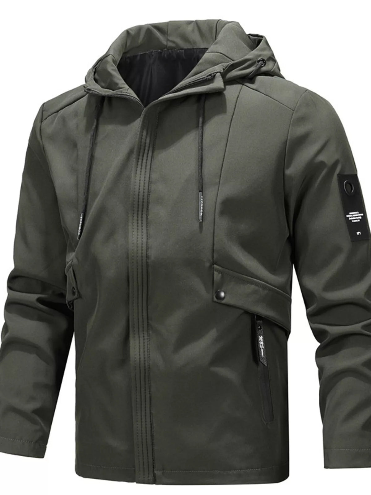 Men's Plus Size Hooded Windproof Casual Jacket - Lilixa.store