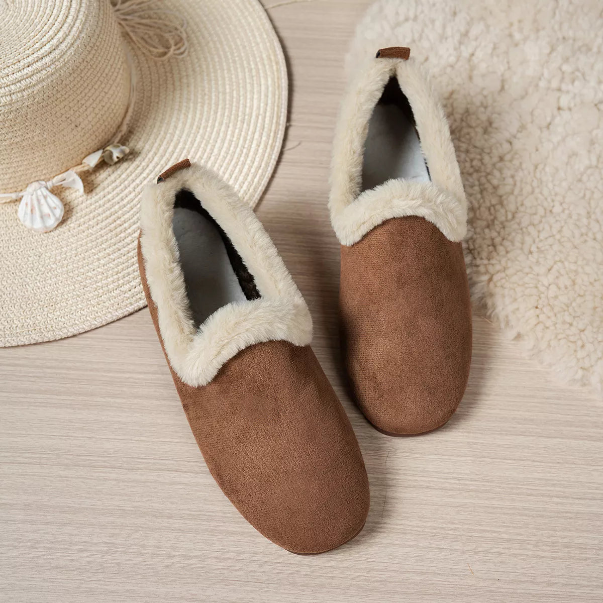 Round Toe Flats Slip-Ons - Lilixa.store
