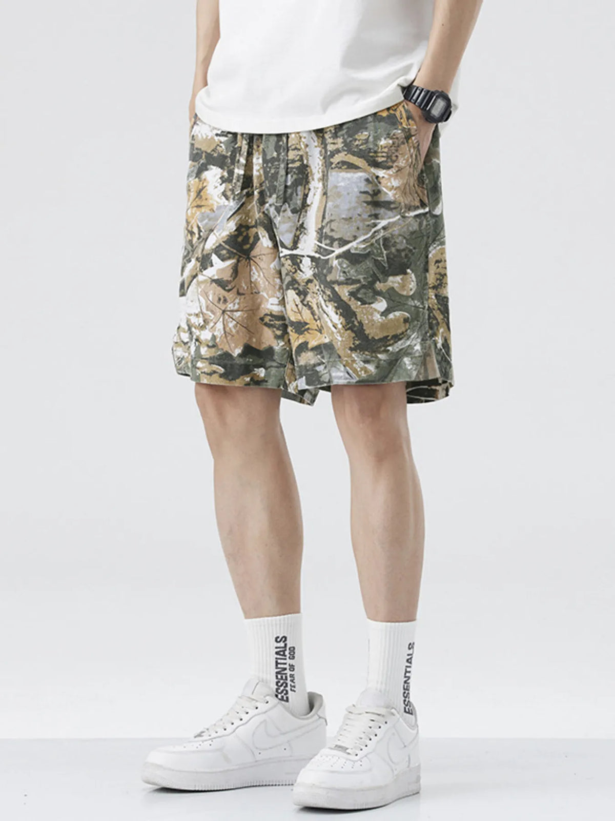 Men's Plus Size Loose Fit Shorts, view 4