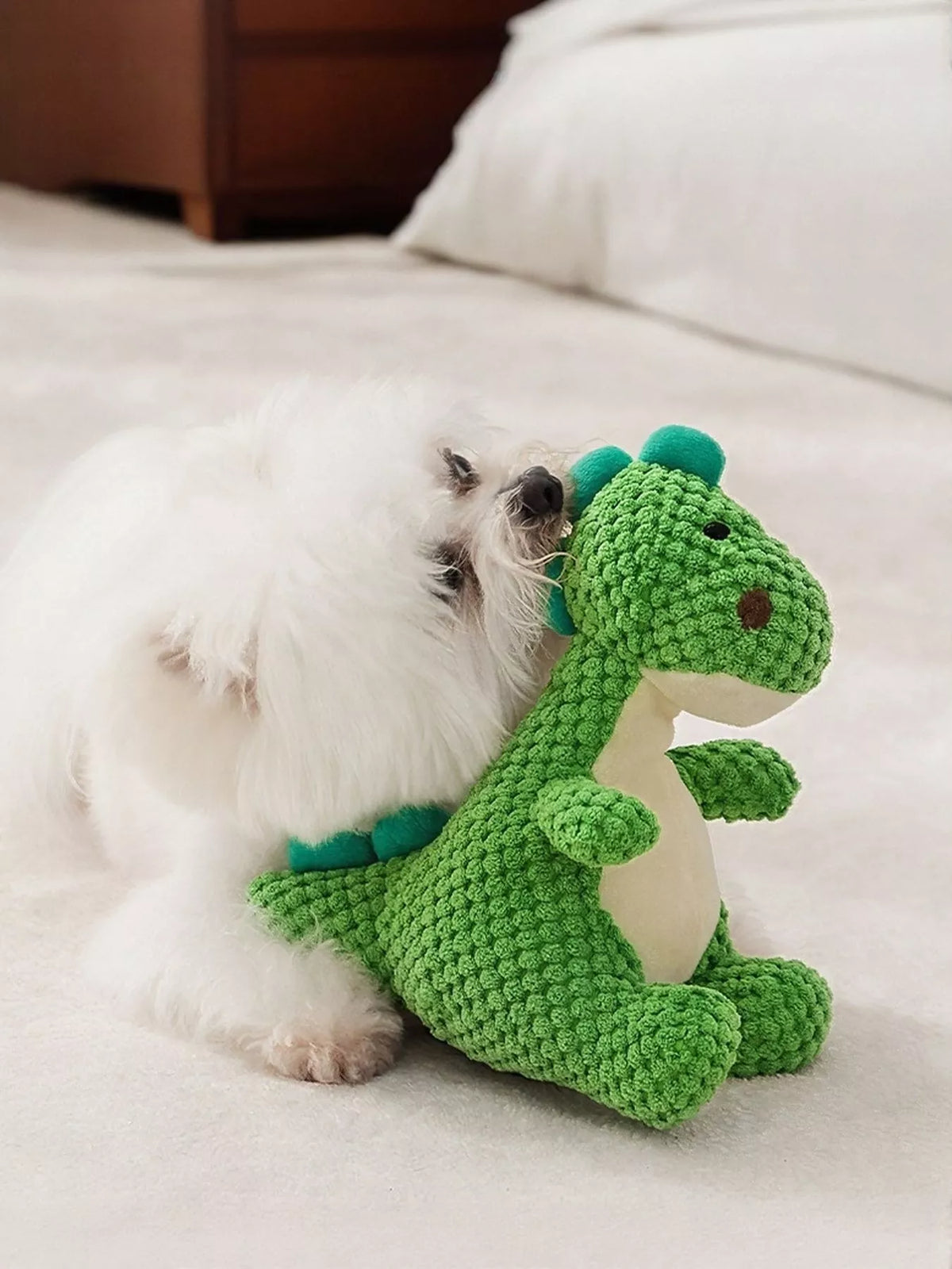 Dinosaur Squeaky Chew Pet Plush Toy - Lilixa.store
