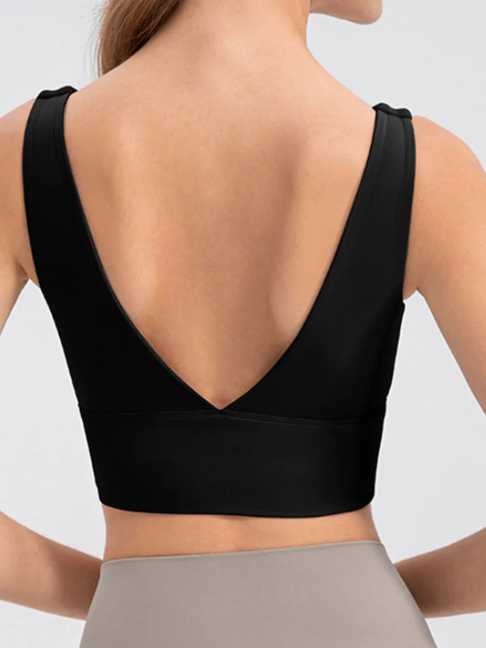 Scoop Neck Wide Strap Active Tank - Lilixa.store