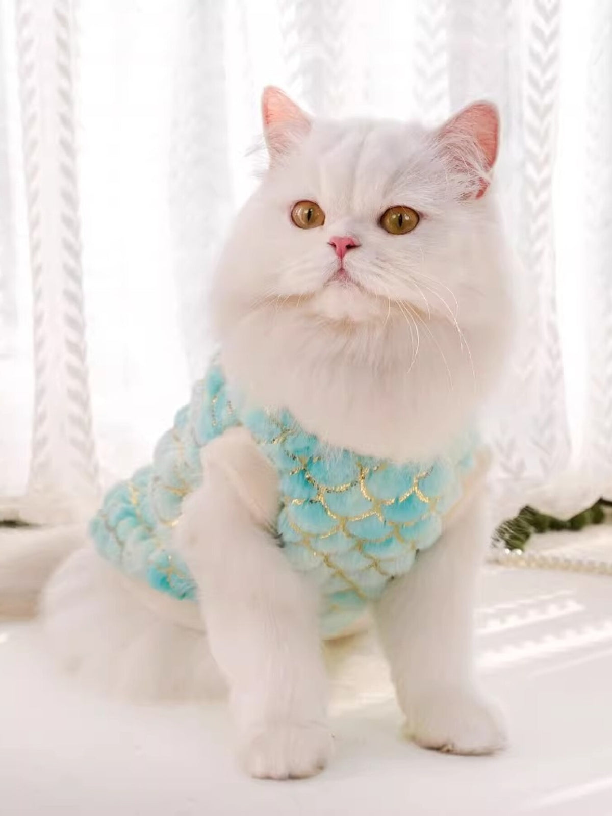 Mermaid Scale Plush Pet Top - Lilixa.store