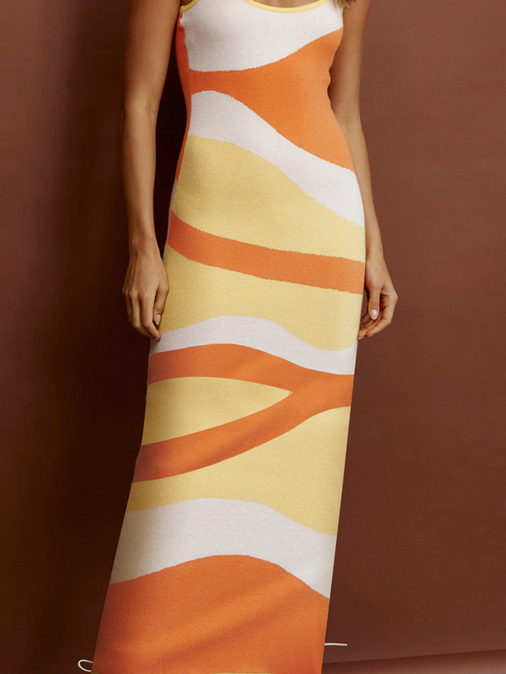 Spaghetti Strap Maxi Sweater Dress - Lilixa.store