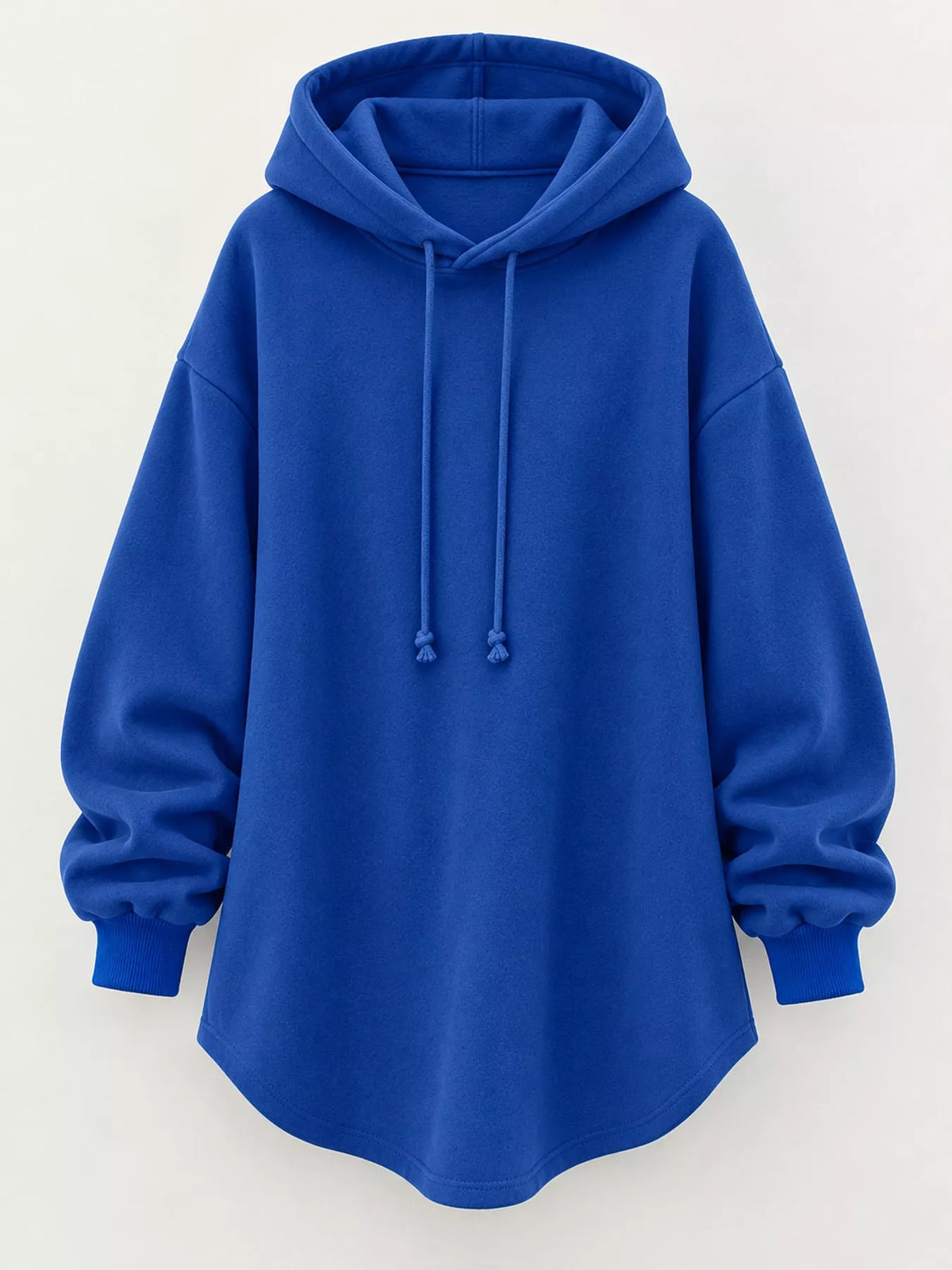 Full Size Drawstring Dropped Shoulder Hoodie Plus Size, view 10